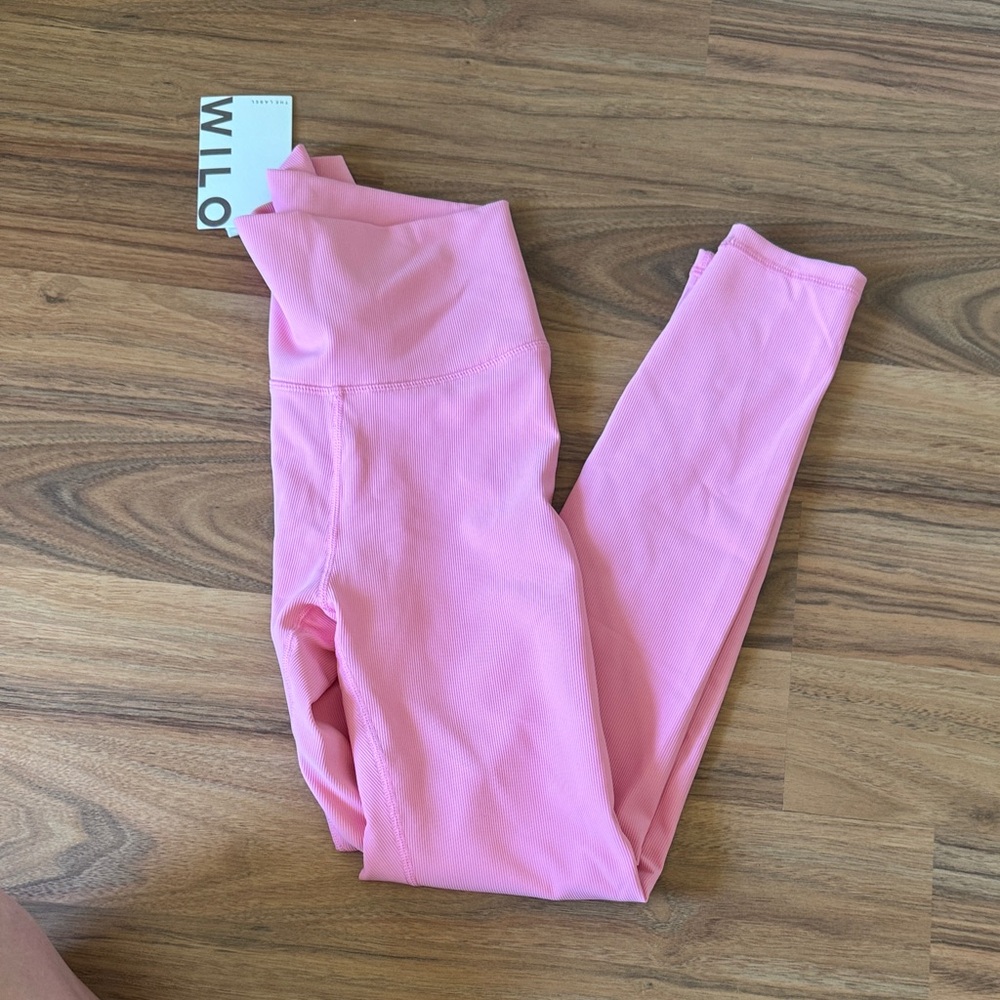Wilo Ribbed Pink Leggings